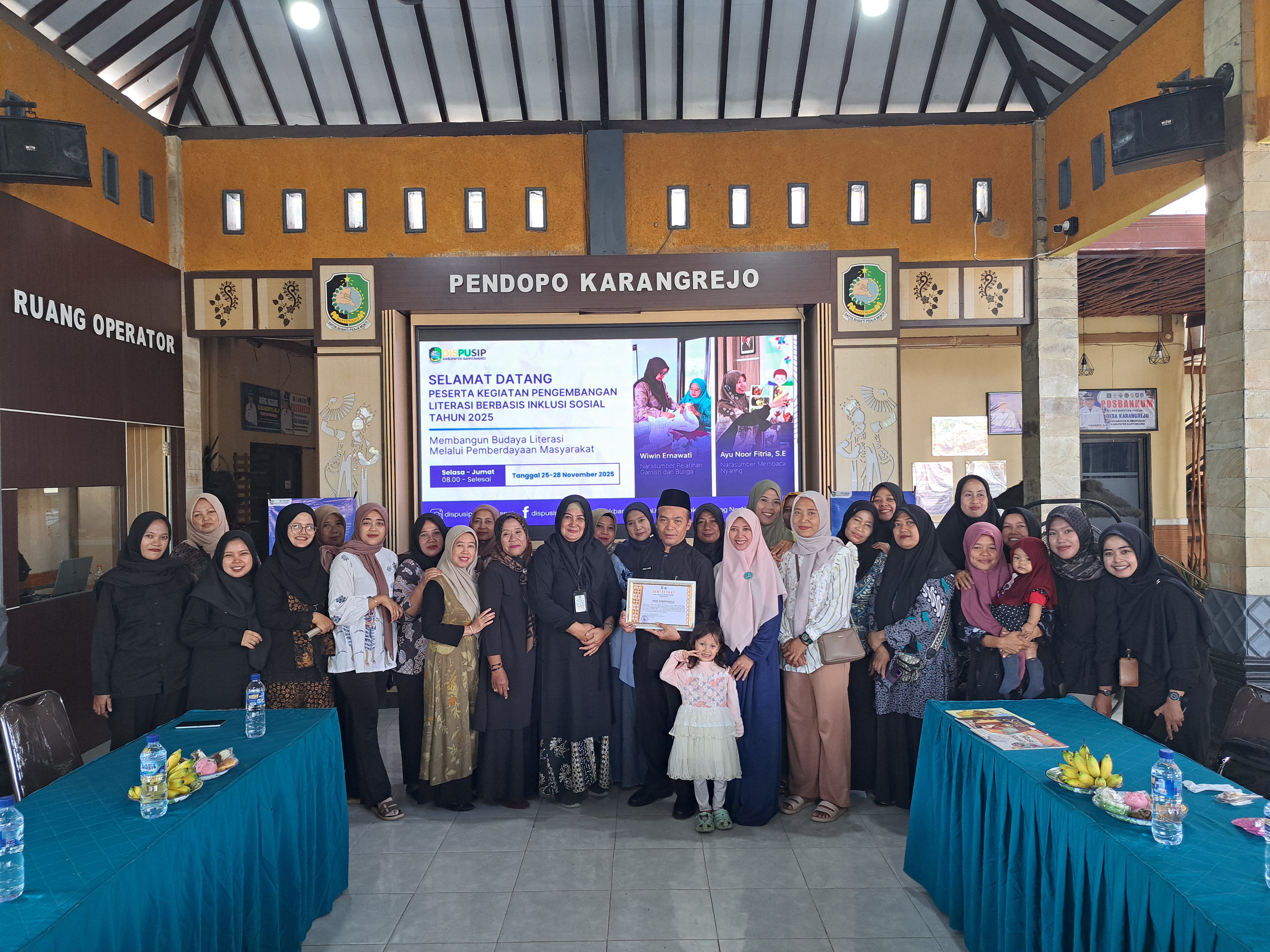 Kegiatan Pengembangan Literasi Berbasis Inklusi Sosial Bersama Dispusip Banyuwangi di Desa Karangrejo