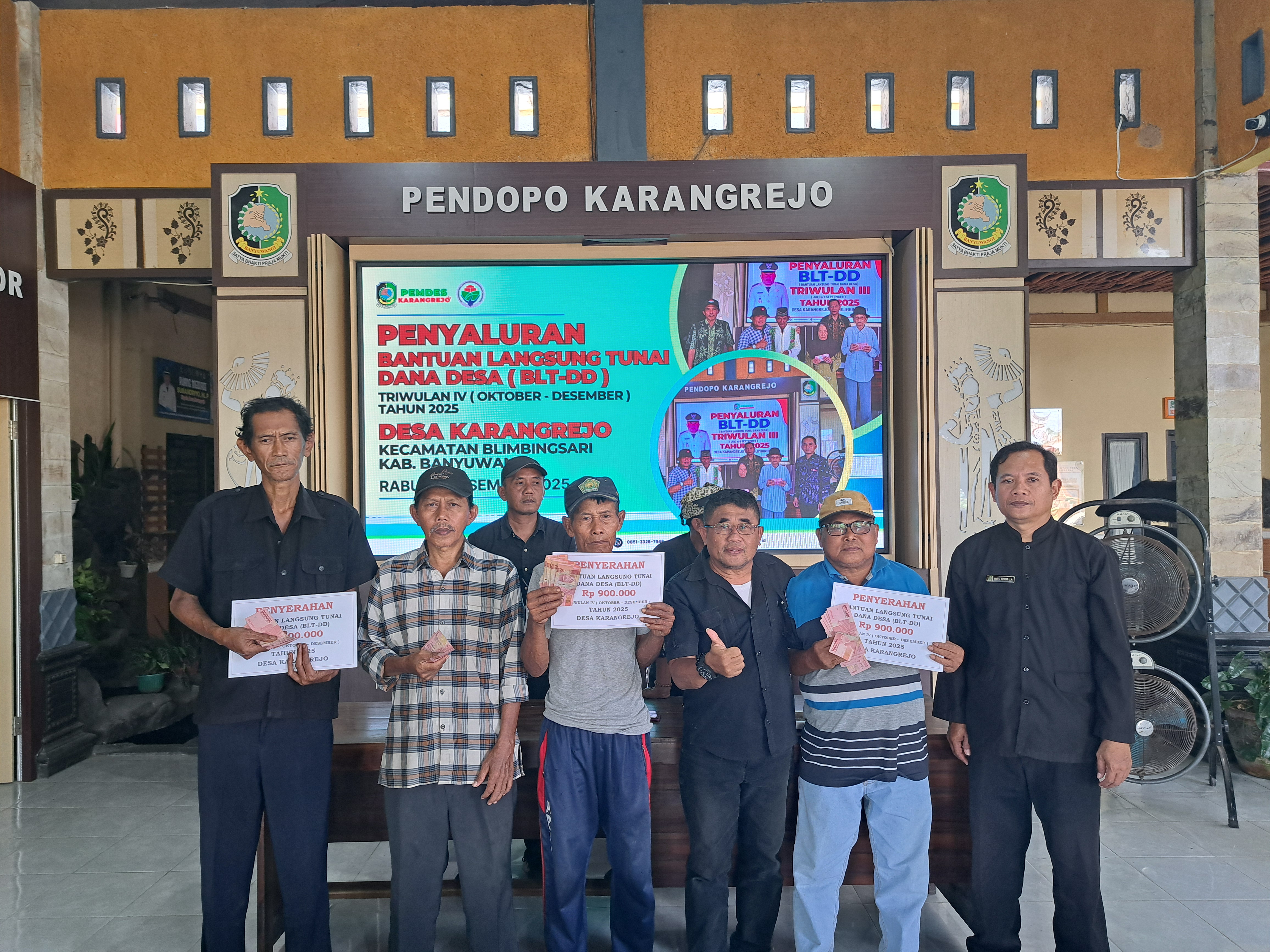 Penyaluran BLT-DD Triwulan IV Desa Karangrejo
